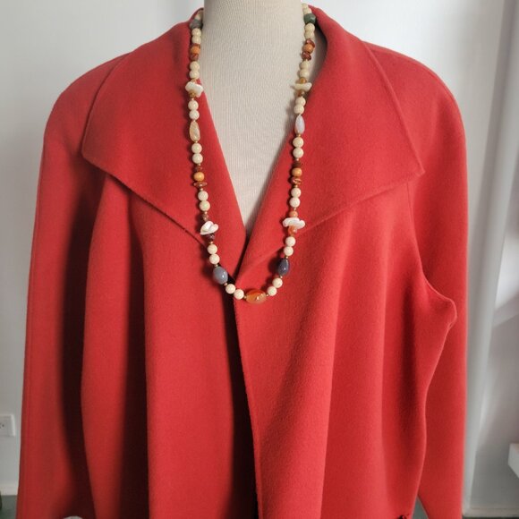 Alexander Bartlett Burnt Orange 100% Wool Jacket Coat w/Patch Pockets (Size: 2X) - Picture 3 of 16